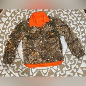 Carhartt Realtree Camo Reversible Insulation Jacket, Fleece/Nylon, Used